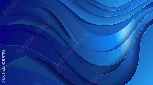 Abstract Blue Wave Pattern Background