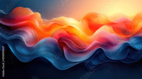 Abstract Waves of Color