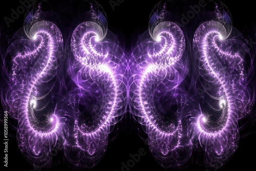 Abstract Swirling Purple Art with Captivating Energy