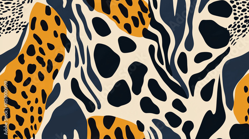 Abstract artistic animal inspired pattern background photo