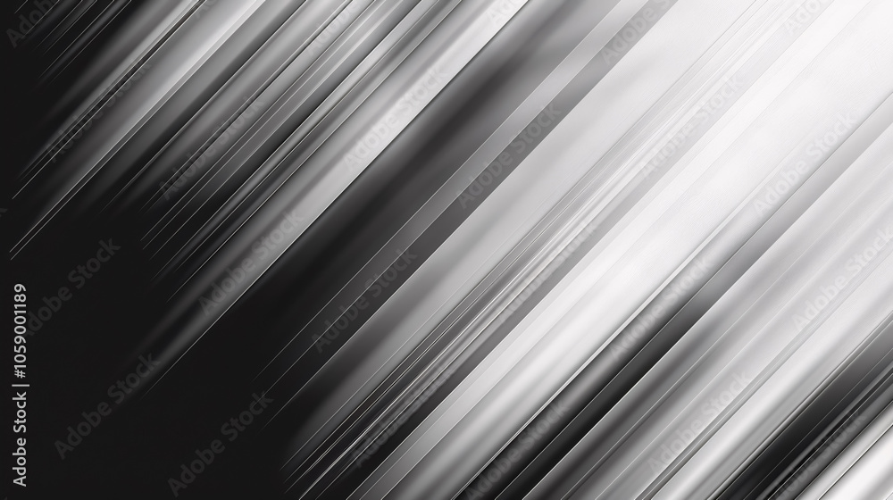Fototapeta premium White and Silver Gradient Background with Metal Texture and Soft Lines