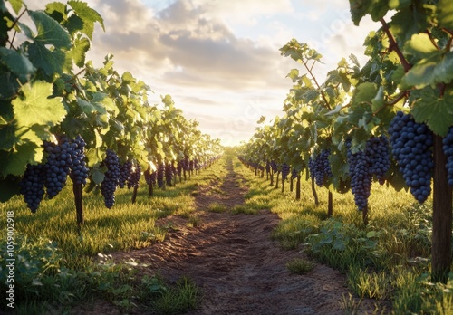 Vineyard Sunset.