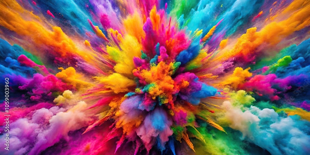 vivid color explosion against mesmerizing changing pattern vivid color explosion against mesmerizing changing pattern