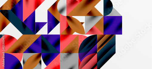 Geometric neo patterns. Abstract background for covers, banners, flyers and posters and other templates photo