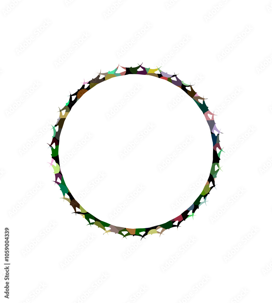 Colorful irregular small circles, patterns, graphic design Colorful irregular small circles, patterns, graphic design