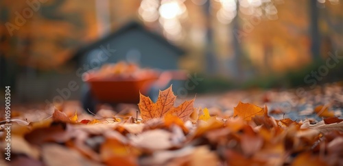 Autumn Leaves on a Fall Day