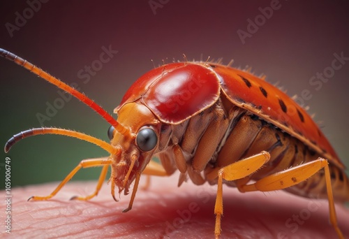 Exploring the Intricate World of Carpocoris mediterraneus through a Stunning Splitlight Portrait photo