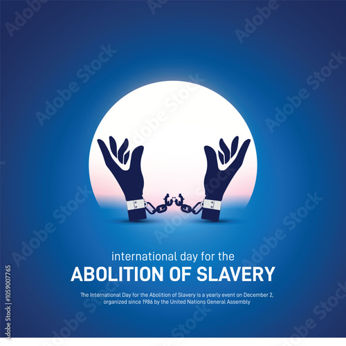 international day for the abolition of slavery creative banner, poster, postcard, social media post, background, template, backdrop design etc. 