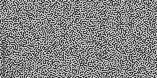 Black and white turning pattern background. Monochrome texture. Most trendy cool modern
