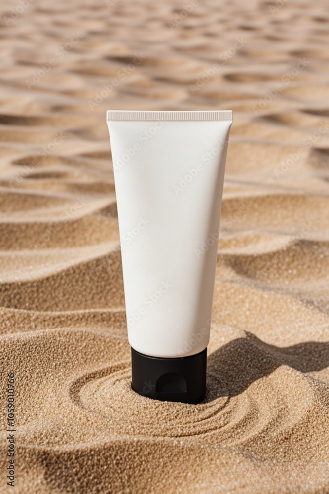 UntitledGenerative AI illustration of Authentic sunscreen bottle mockups, skincare product design with a cool, detailed look and simple background. UntitledGenerative AI illustration of Authentic sunscreen bottle mockups, skincare product design with a cool, detailed look and simple background.
