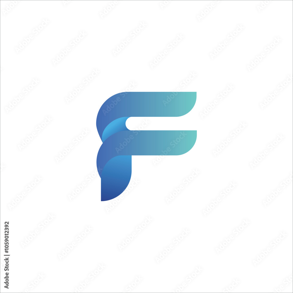 Sporty Letter F Logo Sporty Letter F Logo