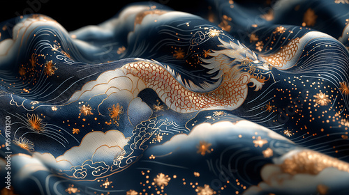 Ethereal Tapestry: Reimagined Japanese Motifs in Harmony photo