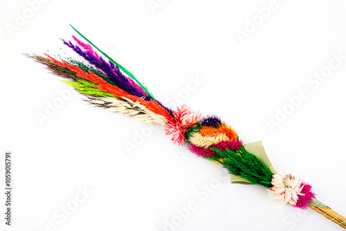 Easter palm on a white background