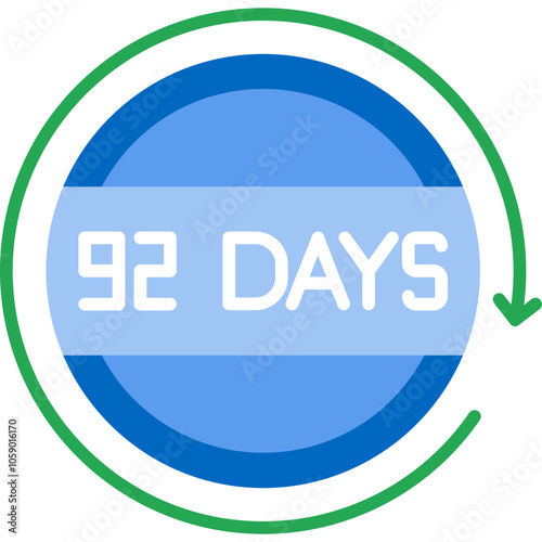 92 Days Return Icon