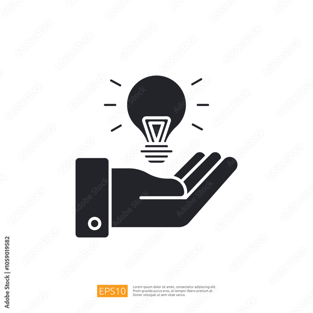 A hand holding a light bulb, symbolizing ideas and innovation. A hand holding a light bulb, symbolizing ideas and innovation.