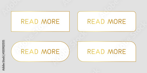 Golden CTA button set.