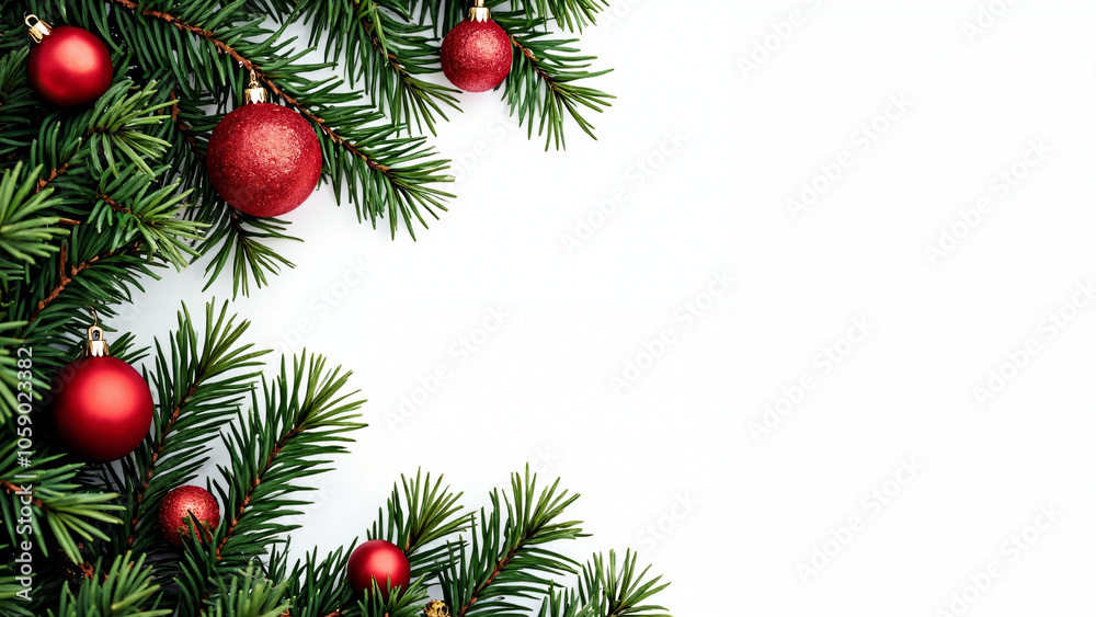 Festive Christmas Tree Branches with Red Ornaments: Transparent PNG for Holiday Marketing and Seasonal Designs Festive Christmas Tree Branches with Red Ornaments: Transparent PNG for Holiday Marketing and Seasonal Designs