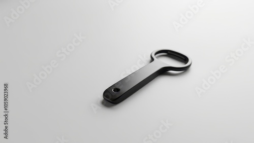 Realistic bottle opener mockup with a blank surface, perfect for custom branding or logo design. Ideal for showcasing product details in a minimalist style.