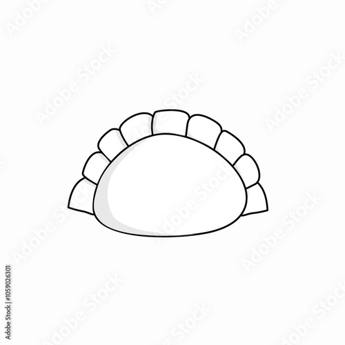 illustration of a stuffed dumpling