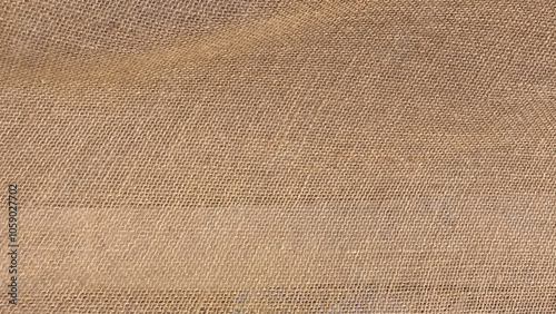 Texture of natural linen fabric. Natural hessian beige textile texture. Linen fabric backdrop. Rough burlap texture, canvas coarse cloth, dark brown woven rustic bagging. 