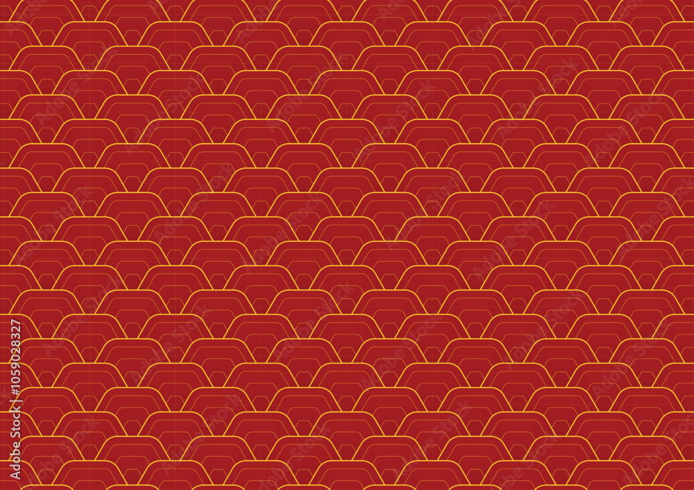 Chinese pattern wallpaper, oriental background for New Year. Vector illustration. New Year 2025.