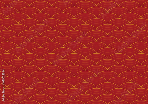 Chinese pattern wallpaper, oriental background for New Year. Vector illustration. New Year 2025.