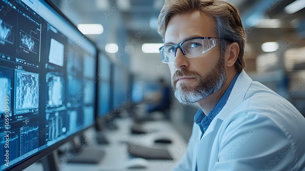 Graphic designer adjusting vector designs on a high-resolution display in a sleek, minimalist setup Graphic designer adjusting vector designs on a high-resolution display in a sleek, minimalist setup