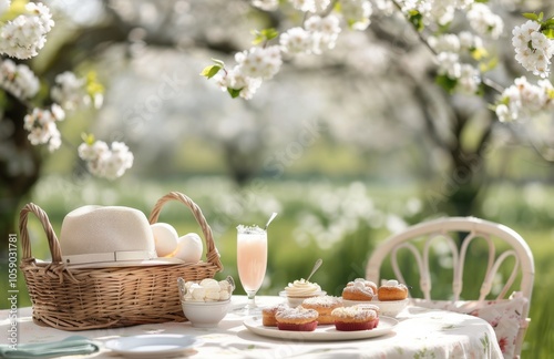 Spring Picnic With Pastries