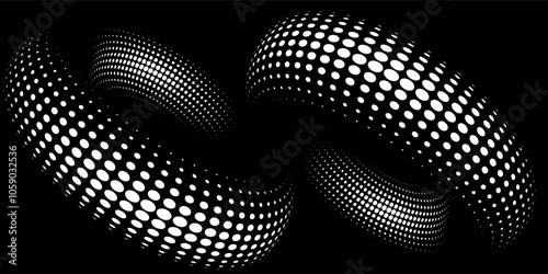 abstract background with glowing circles. Swirl circular lines pattern. Geometric spiral. Twirl element. Modern graphic design. Futuristic technology concept.