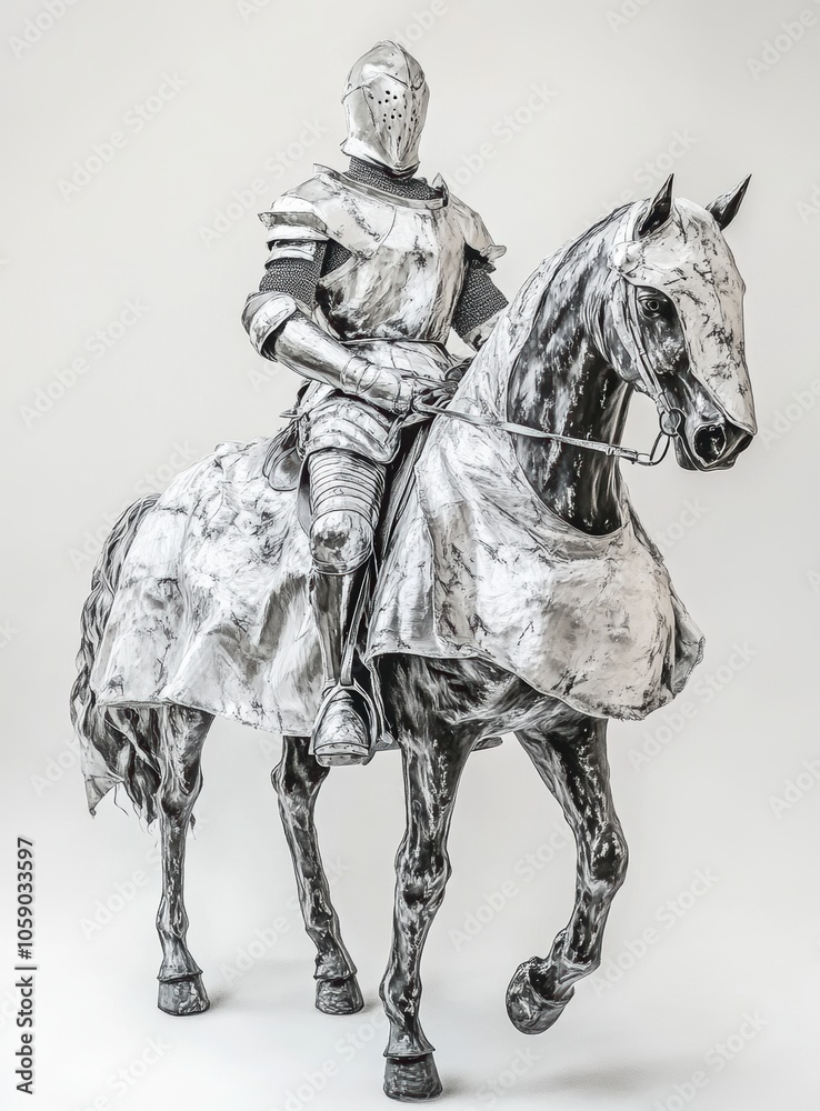 Knight on Horseback. Knight on Horseback.