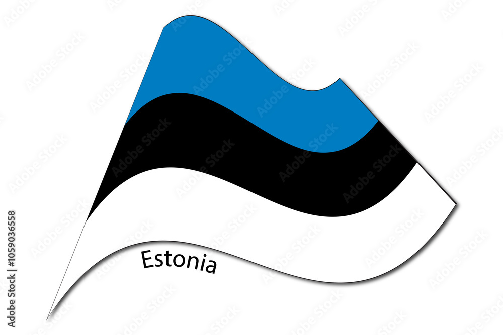 Wavy country flag drawing, country representation holy Wavy country flag drawing, country representation holy