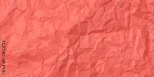 Realistic illustration paper texture background vector. Tarquis red wrinkled paper texture. 