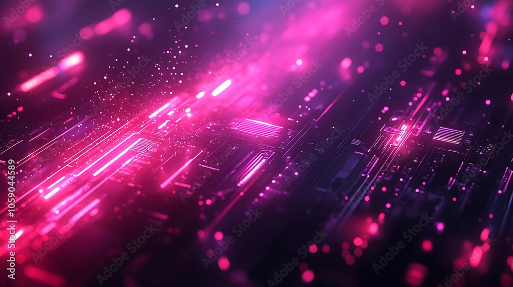 High-tech abstract design with glowing elements for applications in data storage High-tech abstract design with glowing elements for applications in data storage
