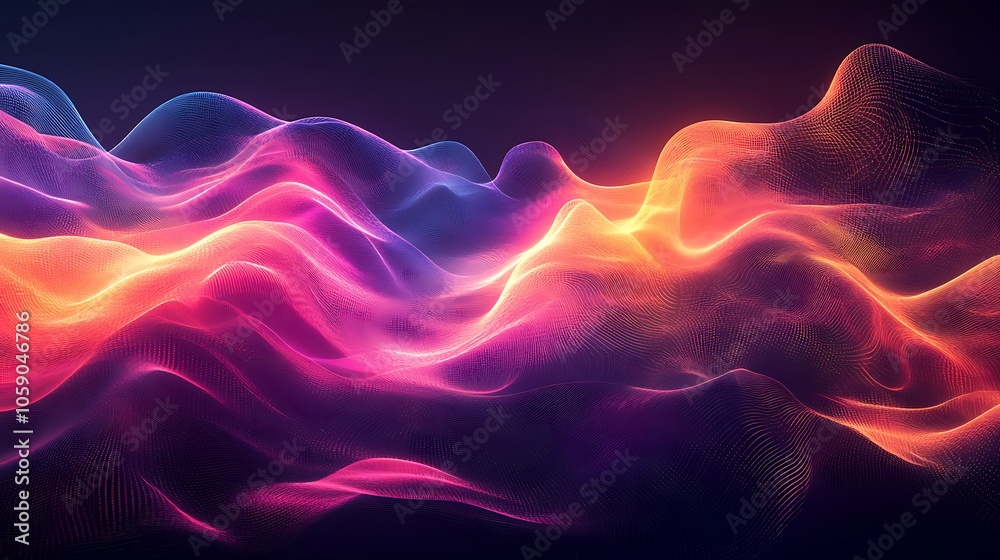 Fototapeta premium Vibrant abstract background with lines for representing data and technology capabilities