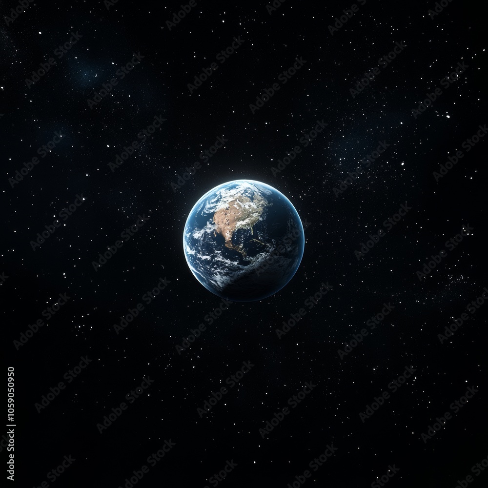 Blue Planet: Earth's Serenity in Space Blue Planet: Earth's Serenity in Space