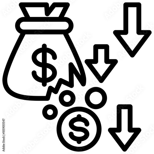Money Loss Icon