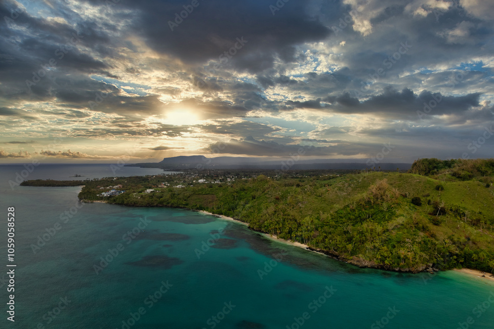 Obraz premium playa brenman las galeras samana republica dominicana