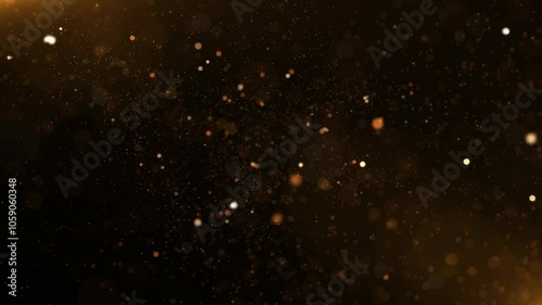 colorful glittering floating particles background, motion graphic christmas or new year wallpaper backdrop, 4k seamless loop