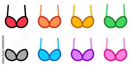 Editable bra, bikini vector icon. Clothing, fashion, apparel. Part of a big icon set family. Perfect for web and app interfaces, presentations, infographics, etc