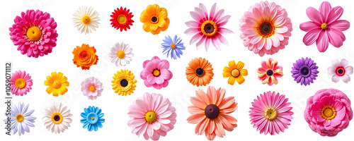 Vibrant Flower Collection: A delightful array of colorful artificial flowers, perfect for crafting, design, or adding a touch of floral beauty to your projects.