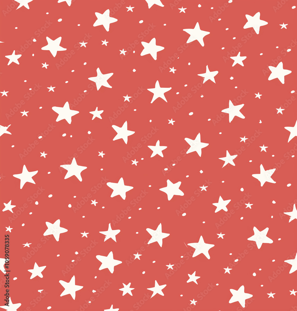 A red background with white stars A red background with white stars