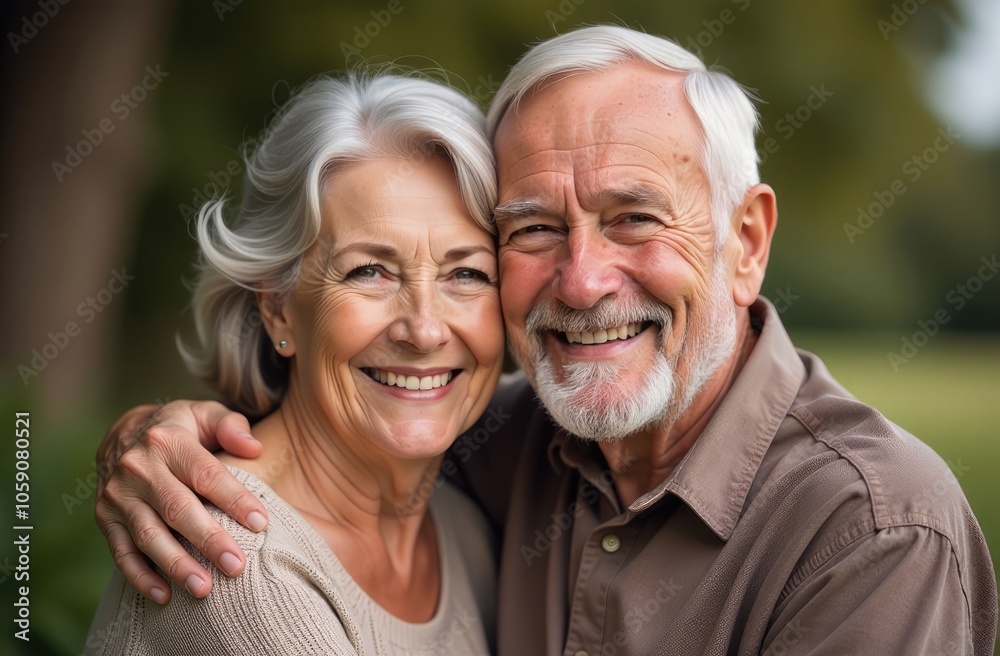 Elderly couple. Joyful nice elderly couple smiling while being in a great mood Elderly couple. Joyful nice elderly couple smiling while being in a great mood