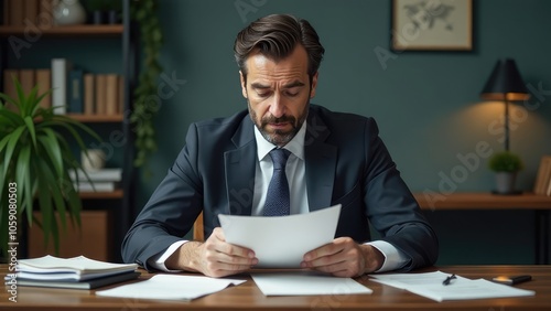 A businessman in a suit sits at the table. wealth, investment success, growing influence of cryptocurrency and blockchain