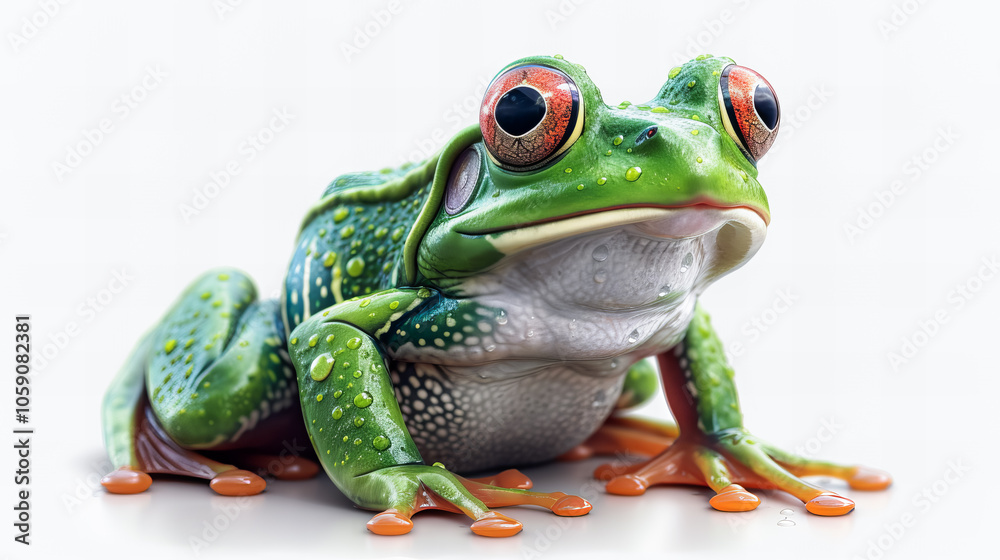Obraz premium funny frog sticker