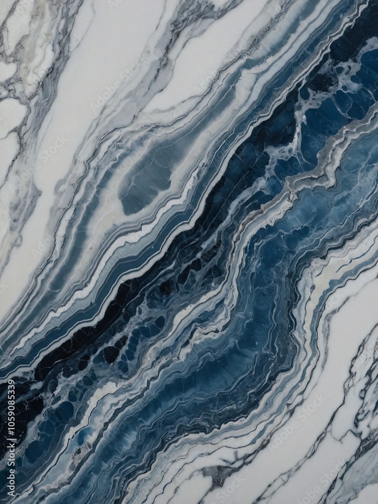 Abstract marble motives with the color of white and blue sapphire Abstract marble motives with the color of white and blue sapphire