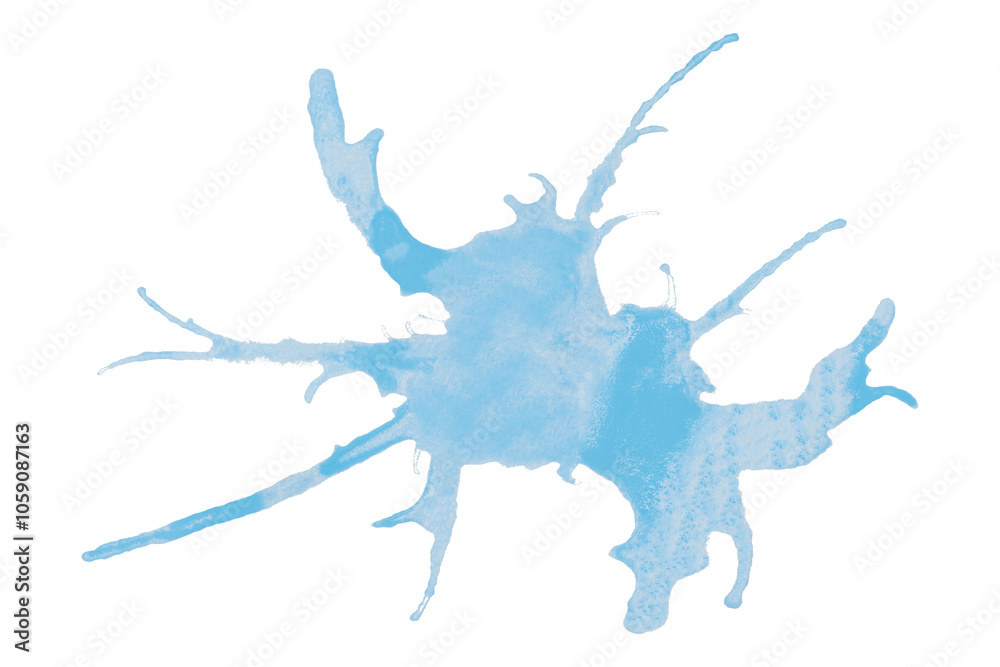 Light blue splashes on transparent background. Light blue splashes on transparent background.
