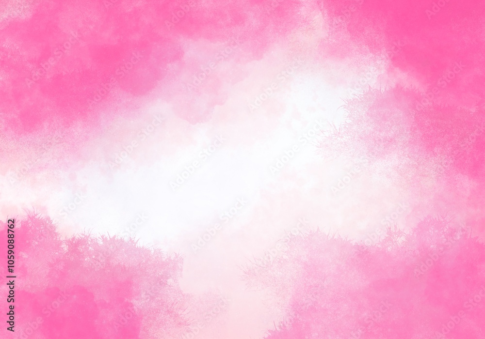 Fototapeta premium Abstract Pink Watercolour Texture Background