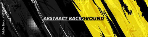 black and yellow abstract background vector template design