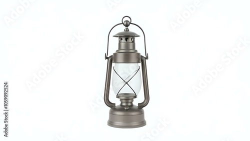 Classic Oil Lantern on White Background photo