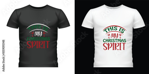 christmas santat shirt design template